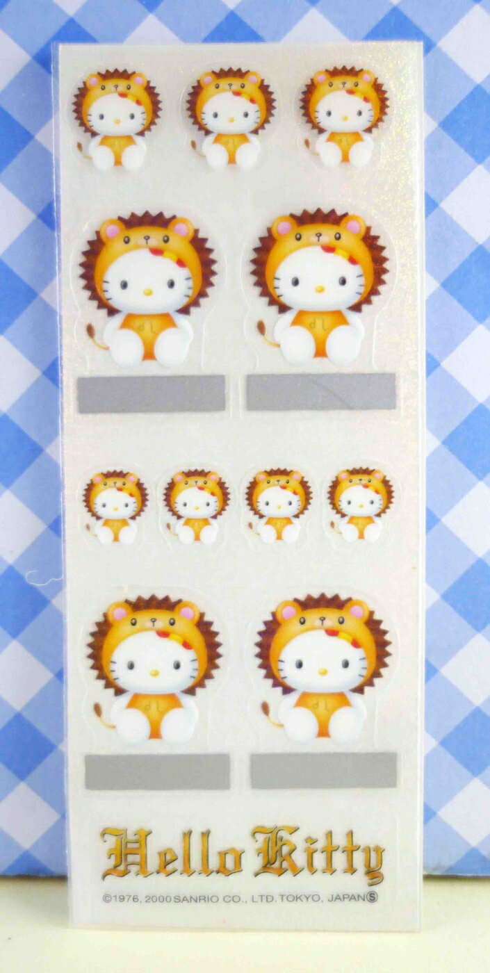 【震撼精品百貨】Hello Kitty 凱蒂貓 KITTY貼紙-星座貼紙-獅子 震撼日式精品百貨