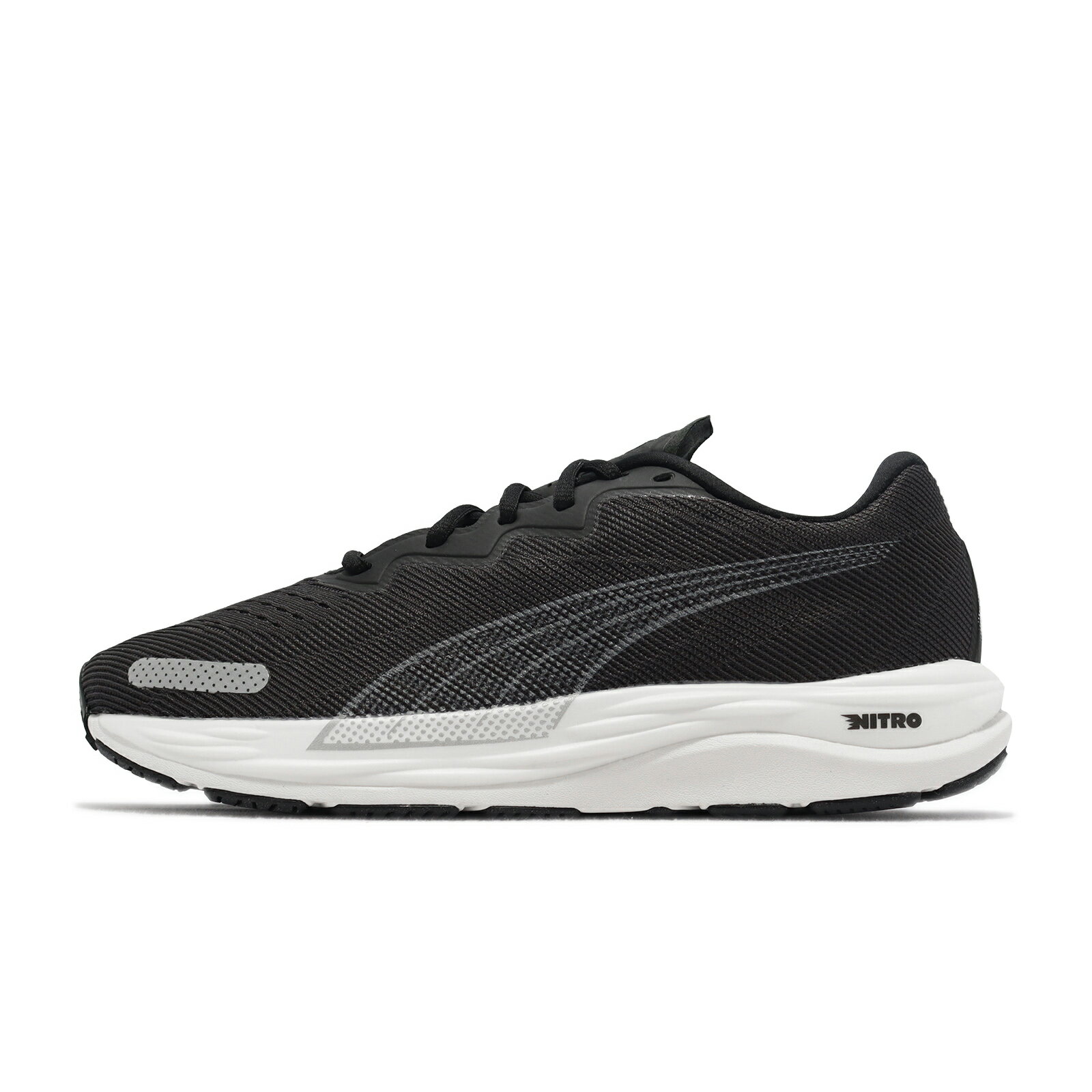 Puma 慢跑鞋 Velocity Nitro 2 男鞋 黑 白 灰 反光 緩震 氮氣中底 輕量 運動鞋 路跑 19533702
