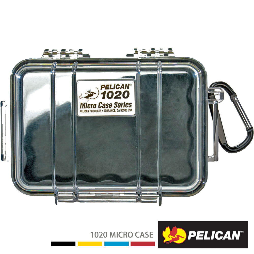 限時★.. 美國 PELICAN 1020 Micro Case 微型防水氣密箱-透明 黑色 公司貨【全館點數5倍送】【APP下單跨店最高20%點數回饋】