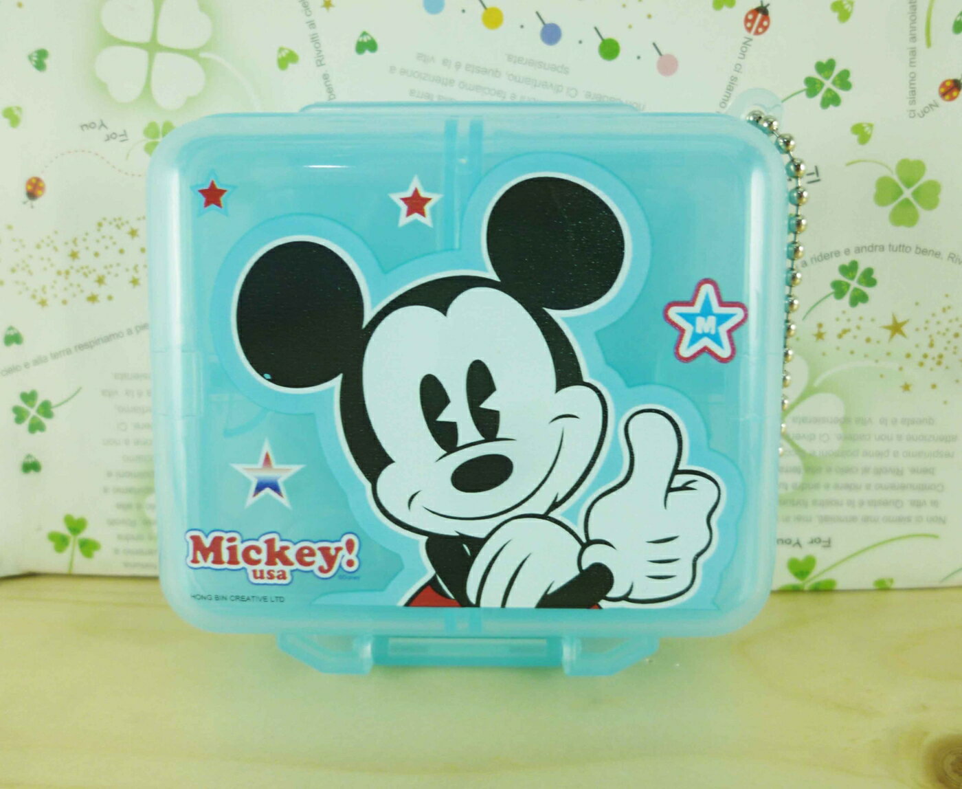【震撼精品百貨】Micky Mouse 米奇/米妮 4格盒-藍米奇 震撼日式精品百貨