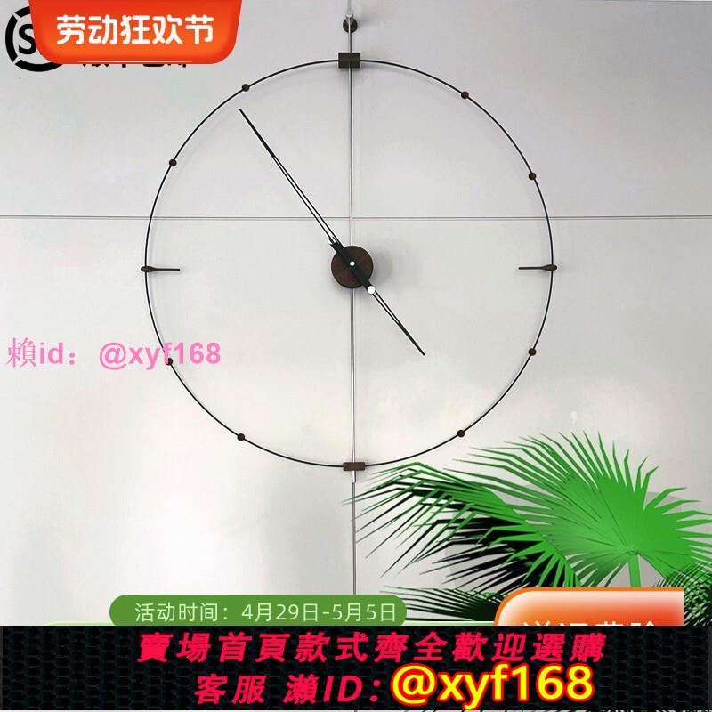 西班牙掛鐘現代輕奢簡約時鐘個性潮流時尚客廳靜音網紅藝術創意表