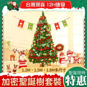 台灣現貨 聖誕樹 聖誕裝飾擺件 家用套餐 1.2/1.5/1.8米 松針加密 大型聖誕節裝飾挂件【林之舍】