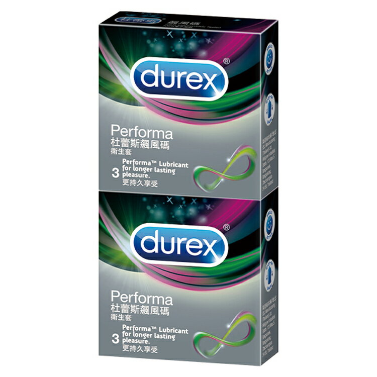 Durex杜蕾斯 衛生套-飆風碼(持久) 3枚+3枚入【德芳保健藥妝】