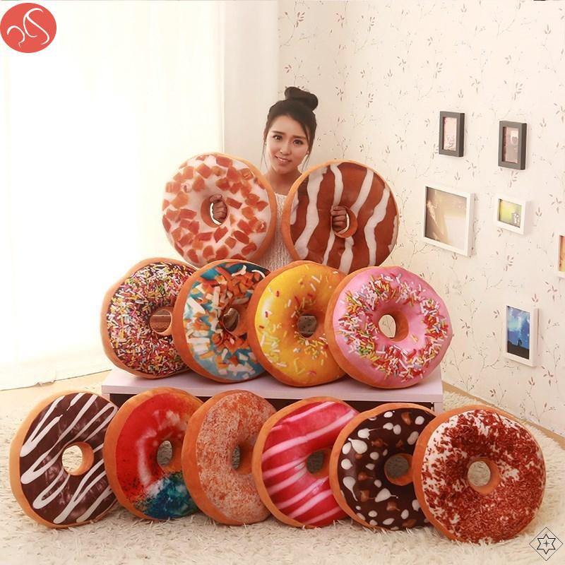 搞笑枕頭 仿真食物吃的甜甜圈抱枕3d創意個性搞怪零食沙發趴睡靠