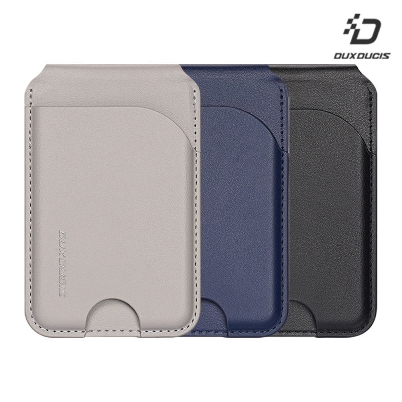 DUX DUCIS Neva MagSafe 磁吸卡包 磁吸支架 皮革卡包 RFID 阻擋 避免盜刷【愛瘋潮】