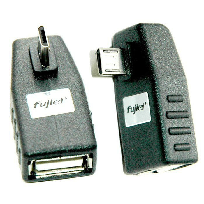 fujiei Mirco USB 轉USB A母 90度轉接頭 90度轉頭 數據傳輸同步及充電