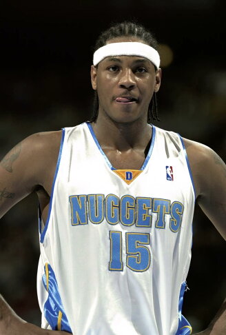 【毒】美國代購 M&N 絕版 經典復古球衣 NBA 新人年 甜瓜 安東尼 丹佛金塊 西區冠軍 送NBA手環【領券折222|Cube卡+APP下單最高10%回饋】 2