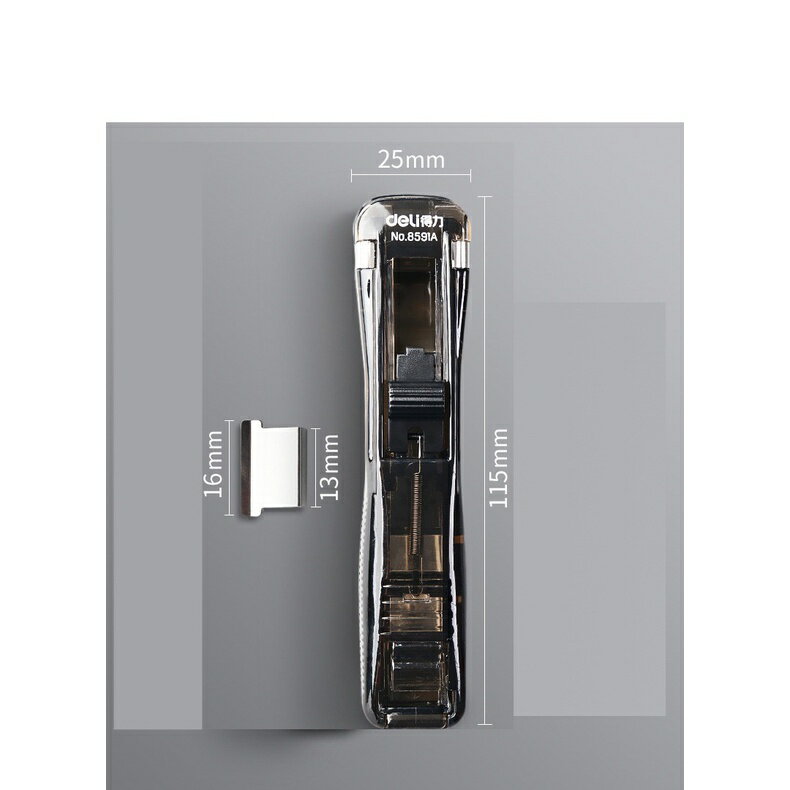 台灣現貨｜得力推夾器 裝訂夾 票夾裝訂器 夾紙器 辦公文具用品 附8枚補充夾｜丹丹悅生活 6