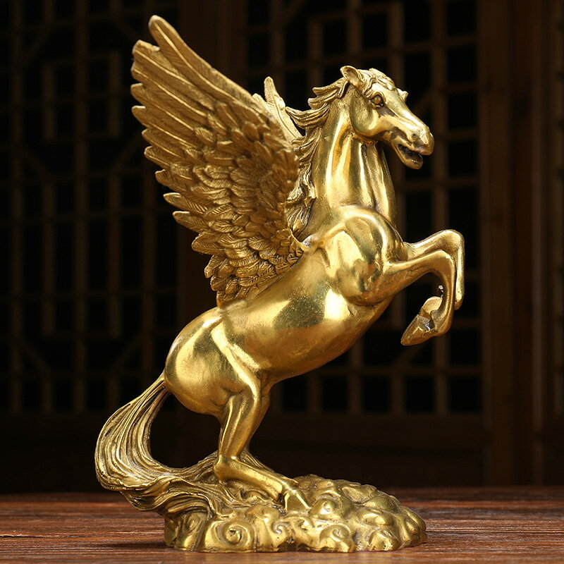 銅馬擺件純銅飛馬十二生肖辦公室桌馬到成功擺設高檔商務送禮禮品