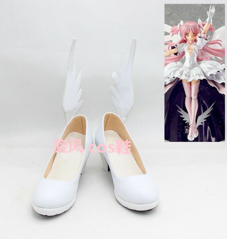 編號B9504魔法少女小圓 鹿目圓香cosplay鞋 圓神cos鞋來圖定製