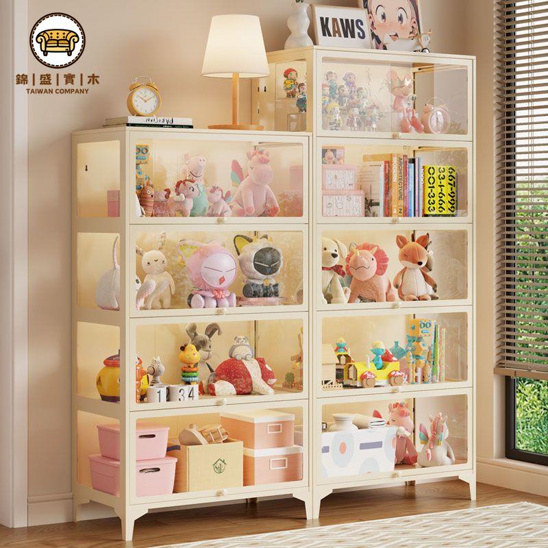 【新品上市】高階手辦收納櫃 多層透明展示盒 防塵模型玩具陳列架穀子擺件展示櫃 手辦鐵皮收納櫃 三面玻璃防塵收藏品痛櫃玩偶儲物櫃免運 工廠直銷 開立發票j227