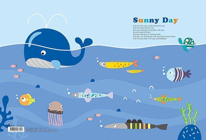 美加美 8K 圖畫本 海洋生物 387x264mm 5本 /包 AF5540