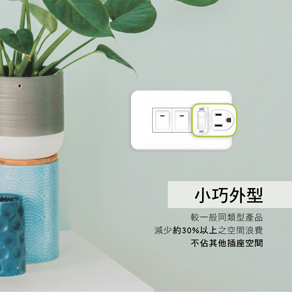 【KINYO】1切1座3變2節能小壁插 (NDR) 4