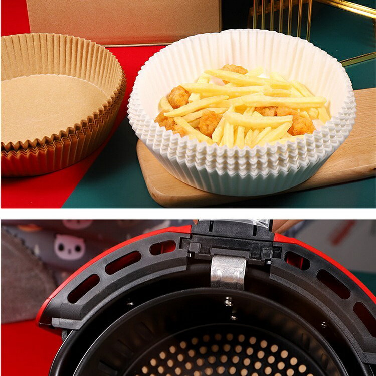 一次性氣炸鍋烘焙紙 氣炸鍋吸油紙 氣炸鍋專用紙 烘焙紙 氣炸鍋紙盤 氣炸鍋紙 烤盤紙 氣炸鍋配件 氣炸鍋防油紙 3