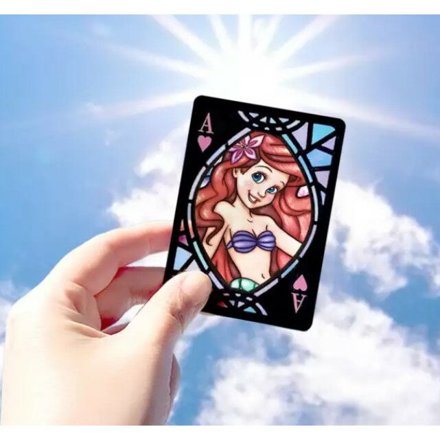 日本代購 彩色玻璃 撲克牌 現貨 Disney 迪士尼人物 DT-02 米奇 l米妮l 小熊維尼l 公主 桌遊 卡牌商品 6