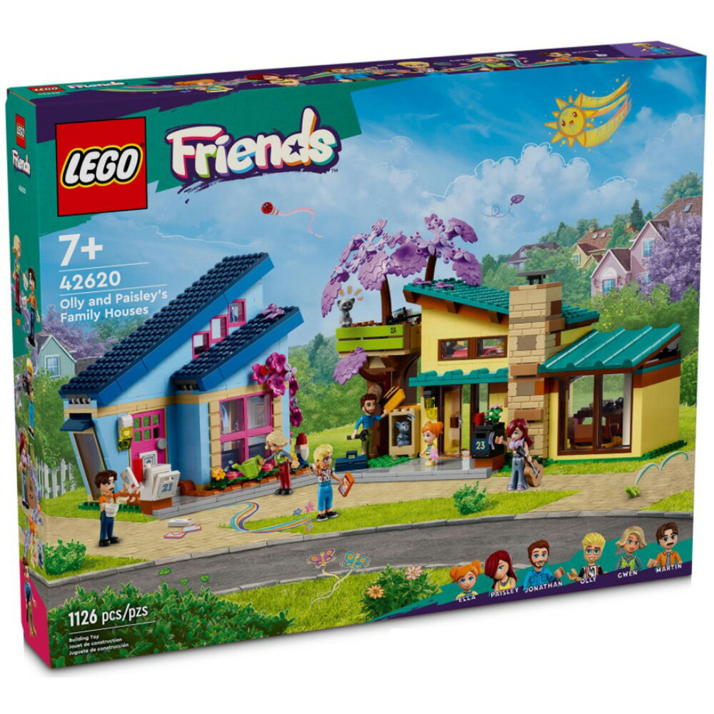 樂高LEGO 42620 Friends 姊妹淘系列 歐利的家和佩斯莉的家