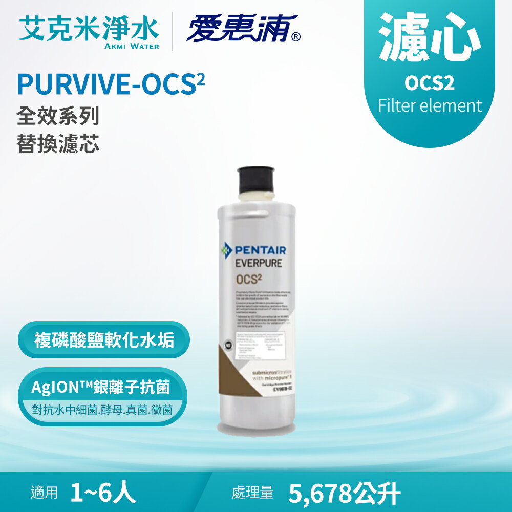 【EVERPURE 愛惠浦】OCS2 全效系列濾心(適用PURVIVE-OCS2)