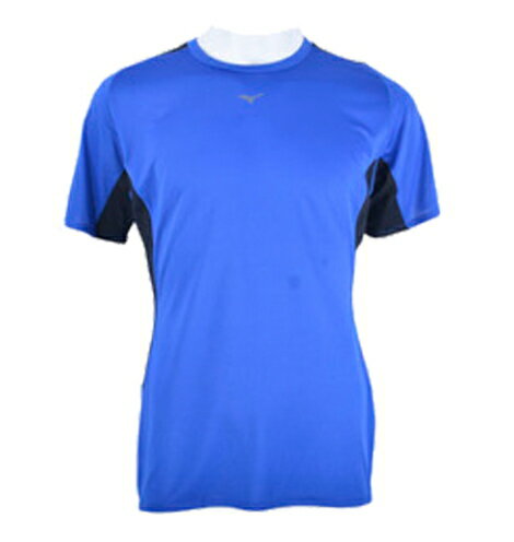 特價 【美津濃 MIZUNO】Mizuno 男 短袖路跑上衣 運動上衣 J2TA550222 (法國藍)【陽光樂活】