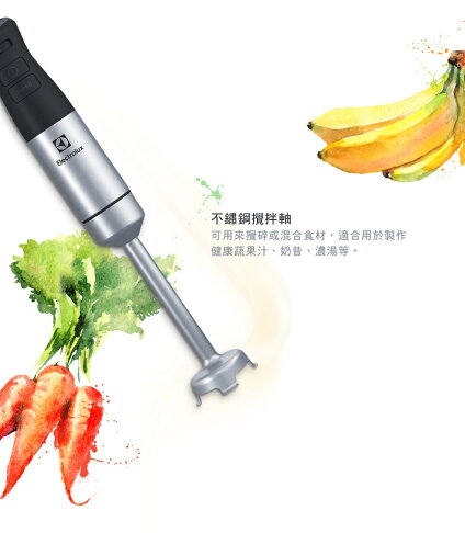 Electrolux 伊萊克斯Create 多段速手持式調理攪拌棒E5HB1-59GG 鯊