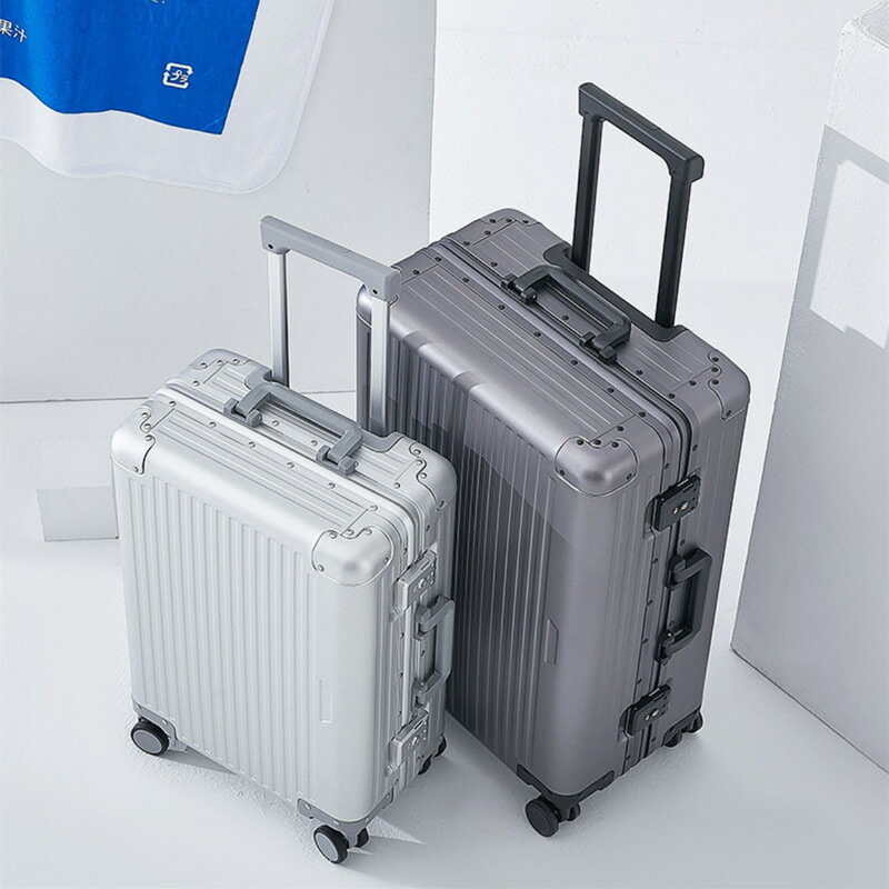 德國全鋁鎂合金拉桿箱萬向輪登機旅行箱鋁框行李箱男女密碼箱皮箱