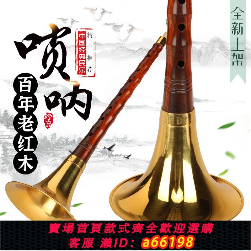 【臺灣公司 可開發票】【首單直降】百年老紅木全套嗩吶正宗高檔樂器成人專業教學演奏