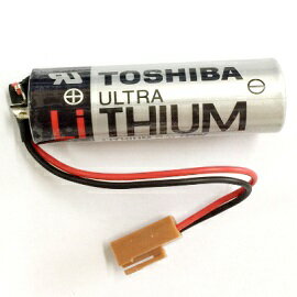 ER17500V/3.6V  2700mAh 帶棕色2P接頭 東芝TOSHIBA 不可充電PLC鋰電池 三菱PLC專用電池 (含稅)【佑齊企業 iCmore】