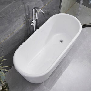 水療專用加深加厚耐高溫亞克力雙層保溫家用小戶型獨立式浴缸浴盆