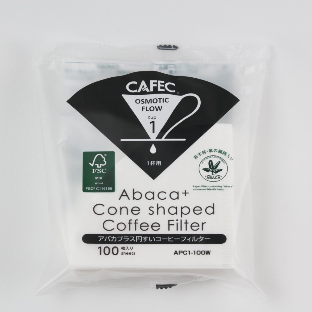 CAFEC 三洋 Abaca Abaca+ 麻纖維 Hario V60 對應 1-4人份 100入 手沖 咖啡 錐形濾紙 5