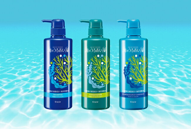 日本【KRACIE】海藻深層水潤澤洗髮/潤髮系列 490ml