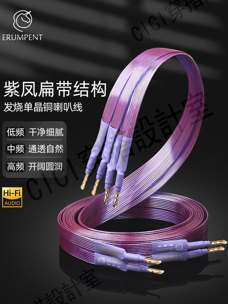 hifi發燒單晶銅喇叭線香蕉頭功放主音響專用線環繞音箱音訊連接線【亞德機械五金家居】
