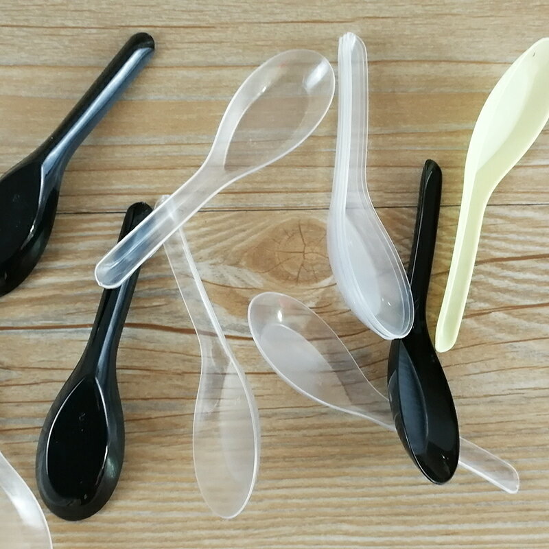 一次性勺子塑膠打包外賣快餐湯勺單獨包裝小勺子雪糕商用冰淇淋勺