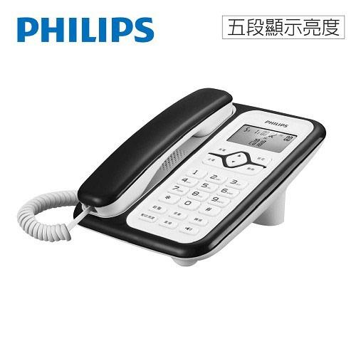 PHILIPS飛利浦 五段亮度 中文來電顯示 有線電話-CORD020B黑原價 999 (省 100)
