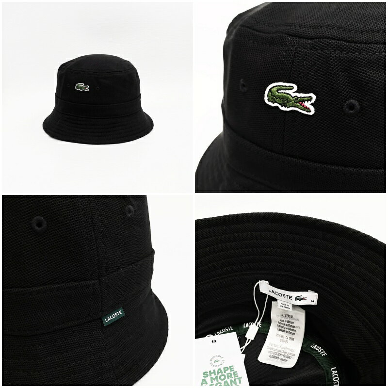 美國百分百【全新真品】Lacoste 帽子 休閒 配件 鱷魚 漁夫帽 遮陽帽 LOGO 三色 CW28 1