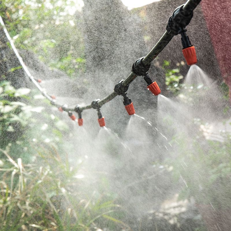 自動澆水器 自動霧化除塵降溫噴霧器圍擋噴淋噴頭澆花澆水園藝大棚灌溉微系統