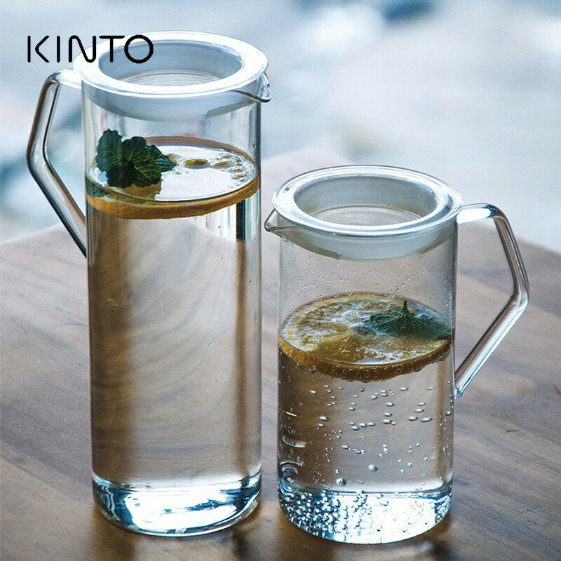 日本Kinto cast茶壺大容量玻璃水壺冷水壺涼水瓶泡茶壺0.75L