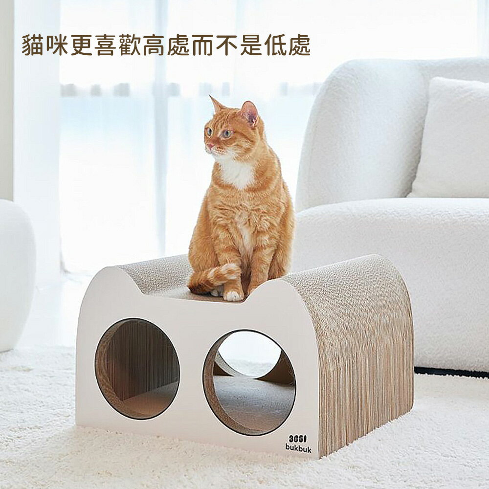 【台灣現貨】出口日韓簡約貓抓板 加厚加密貓抓柱 多貓可用貓窩磨爪板 白色多面磨爪貓咪玩具貓坐墊 4