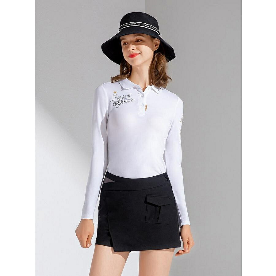 高爾夫運動短裙子套裝半身裙韓國女裝2022新款polo衫golf專業球衣 B8LJ
