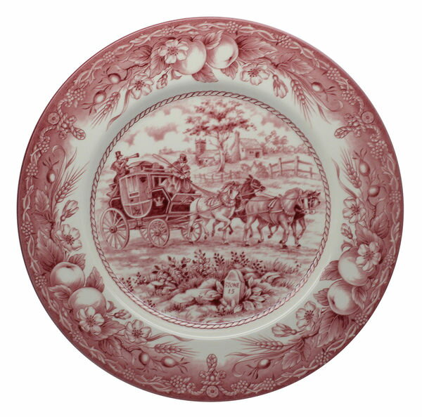 英國Royal Stafford 老英國格蘭風情系列- 28cm 彩繪盤(斯托克馬伕)