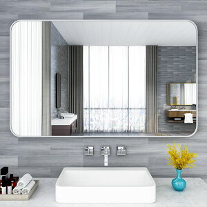 浴室鏡貼墻衛生間鏡子廁所墻面家用衛浴鏡免打孔自粘洗手間化妝鏡