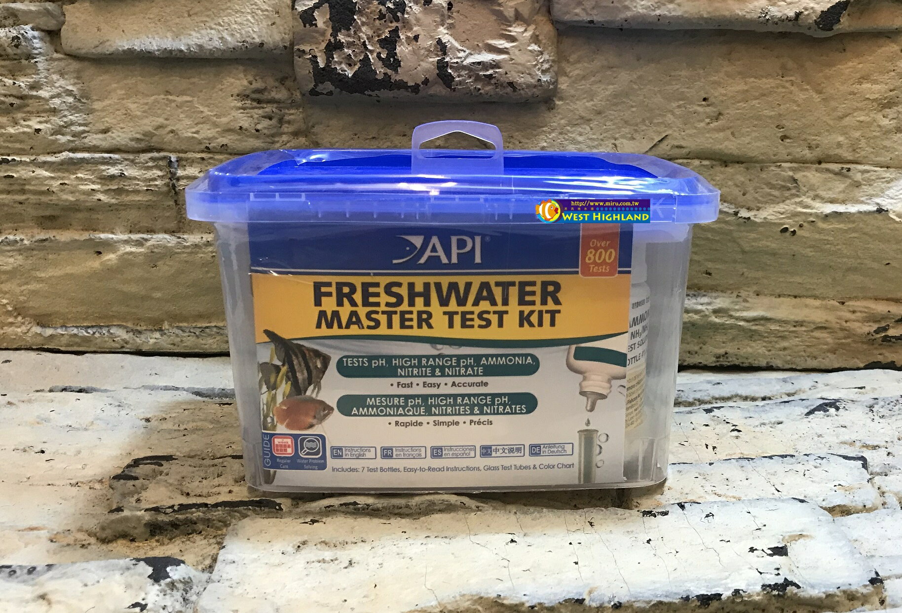 【西高地水族坊】美國魚博士API 淡水缸全套測試組(FRESHWATER MASTER TEST KIT)