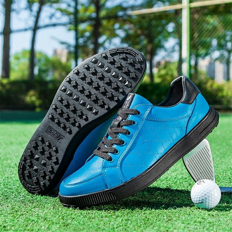 高爾夫男士鞋子 戶外運動 防水 GOLF 球鞋 5s7d