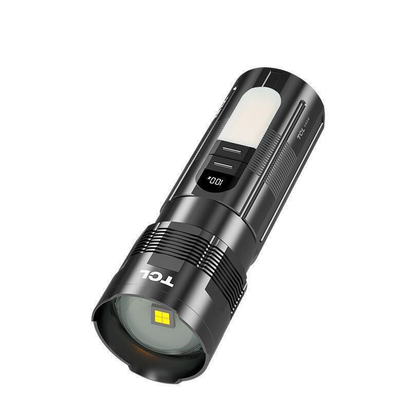 【川澤百貨】強光手電筒 手電筒 led手電筒 強光手電 手電筒強光戶外露營應急超長續航野外電筒充電巡邏照明騎行燈