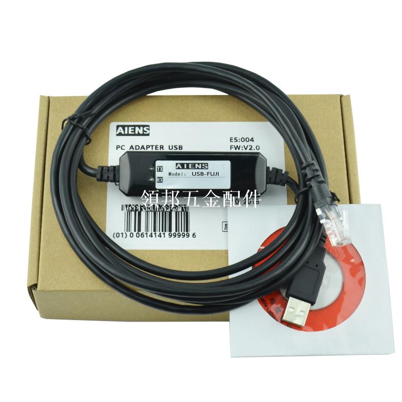 適用富士觸控式螢幕ug221h-le4下載線USB連結電腦通訊程式設計電纜[領邦五金配件]