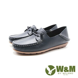 W&M(女)懶人可踩腳休閒鞋 女鞋－深藍
