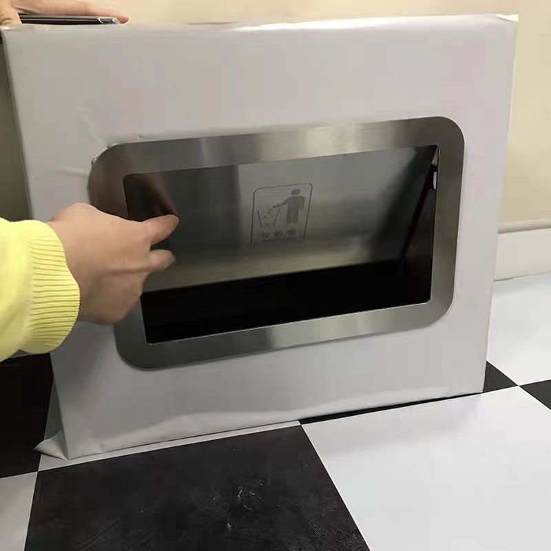 【免運/可開票】商用垃圾桶 環衛垃圾桶 戶外垃圾桶 大型垃圾桶 分類垃圾桶 家用嵌入式垃圾桶內推蓋櫥櫃隱藏式不銹鋼側開口翻蓋衛生間鑲嵌蓋