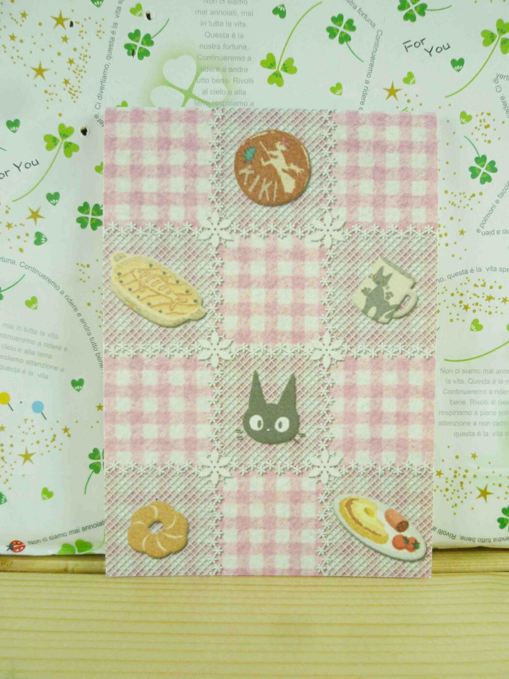 【震撼精品百貨】魔女の宅急便 魔女宅急便 小便條-粉白格 震撼日式精品百貨