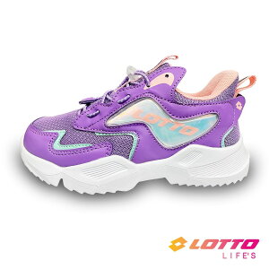 LOTTO樂得-義大利第一品牌 童款WING RIDE輕量跑鞋 [LT2AKR6017] 紫【巷子屋】
