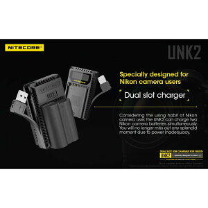 【eYe攝影】現貨 Nitecore UNK2 EN-EL15 USB雙槽 ENEL15 快速充電器 D850 D750