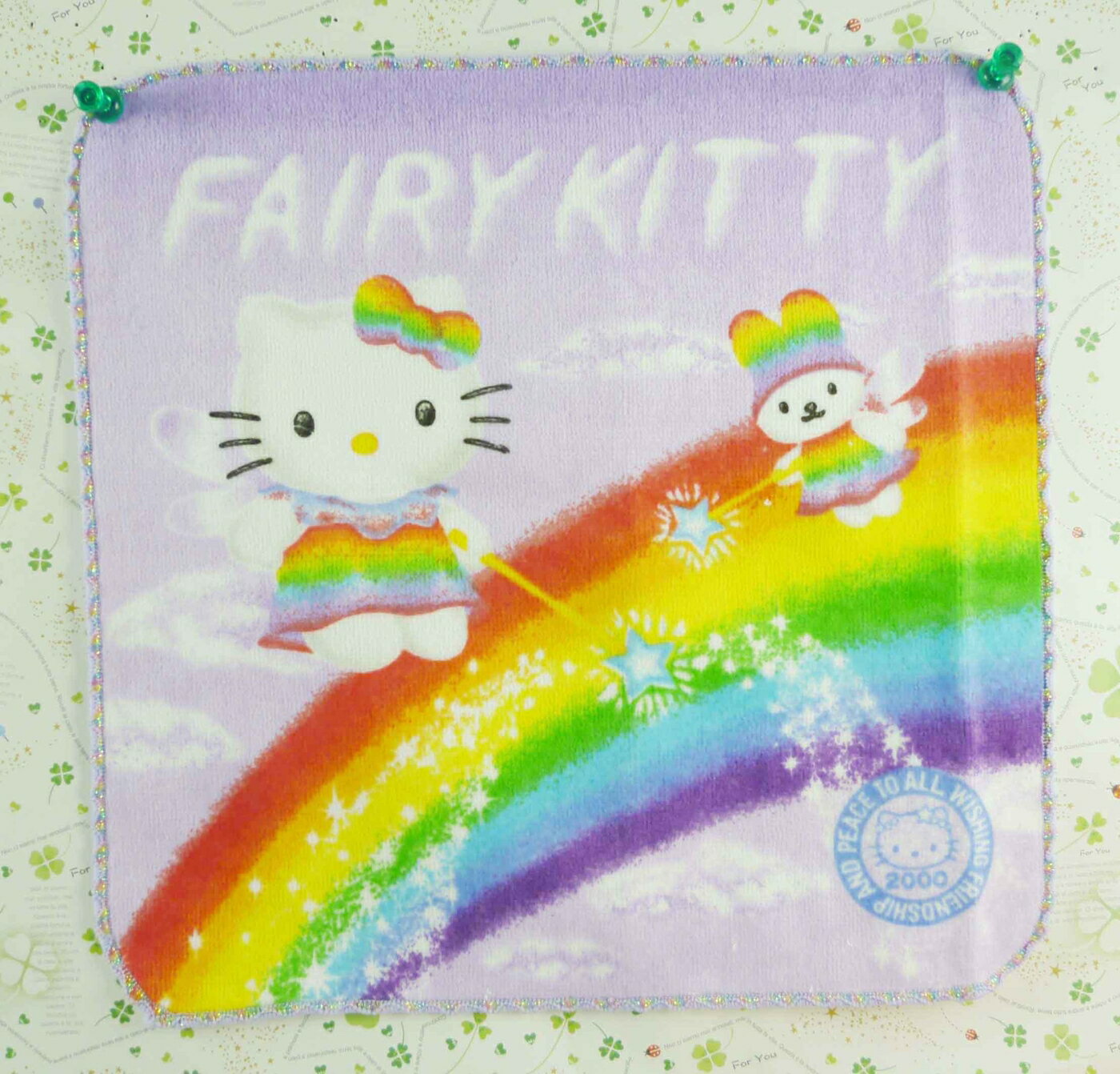 【震撼精品百貨】Hello Kitty 凱蒂貓 方巾/毛巾-藍天使 震撼日式精品百貨