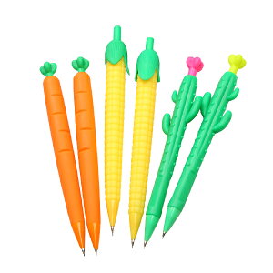 蔬菜自動鉛筆 0.5按壓筆 造型廣告筆文具筆 紅蘿蔔筆 玉米筆 仙人掌筆 贈品禮品